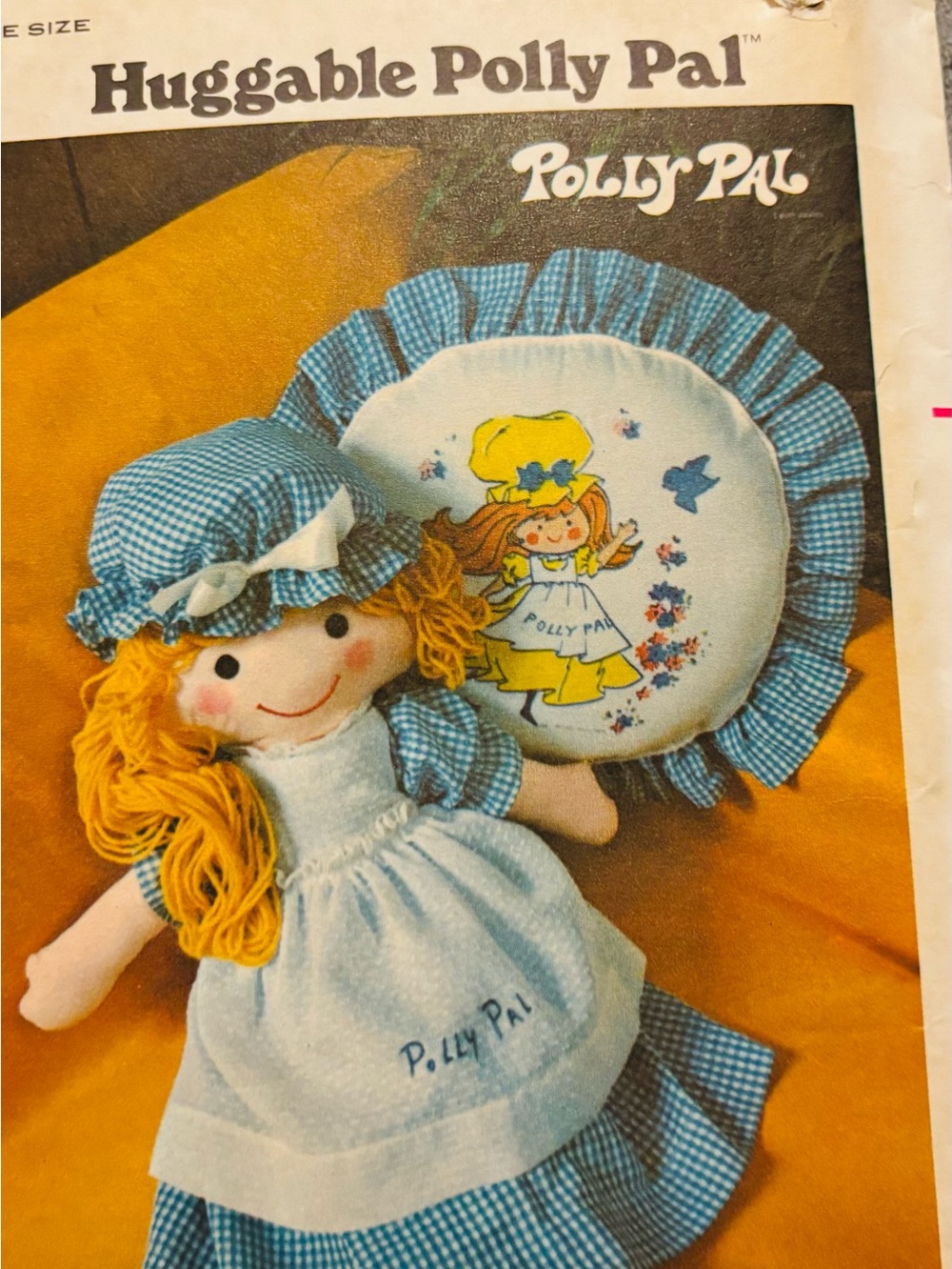 Vintage Butterick 4519 Huggable Polly Pal  Pattern Uncut